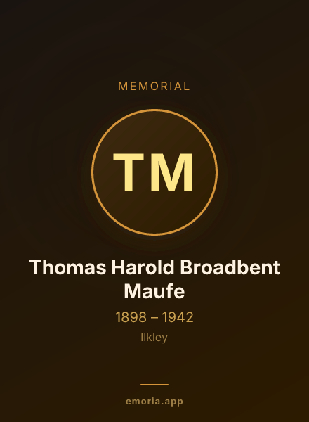 Memorial portrait of Thomas Harold Broadbent Maufe