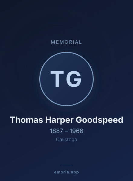 Memorial portrait of Thomas Harper Goodspeed