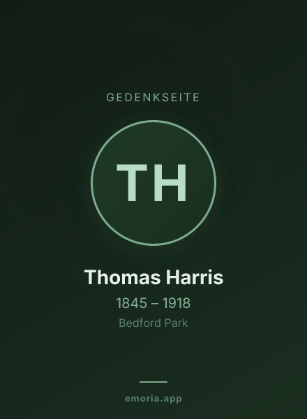 Gedenkportrait von Thomas Harris
