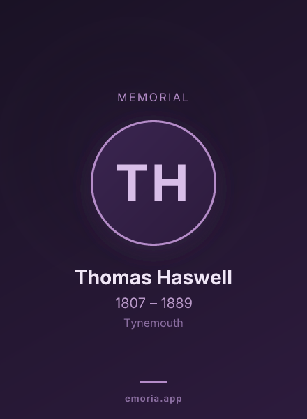 Memorial portrait of Thomas Haswell