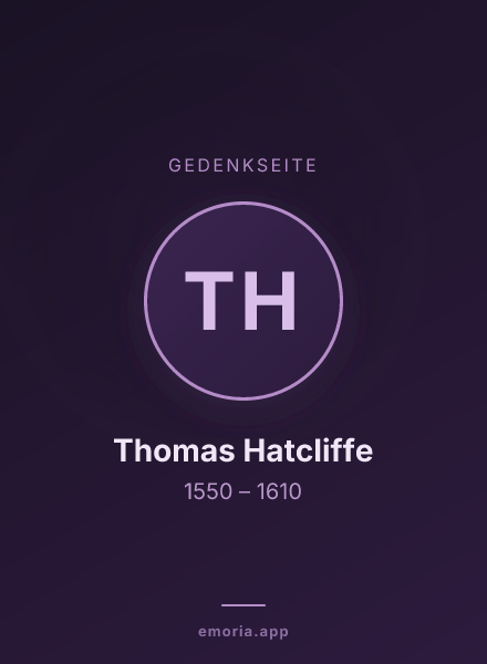 Gedenkportrait von Thomas Hatcliffe