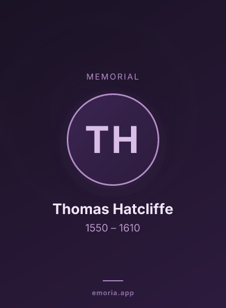 Memorial portrait of Thomas Hatcliffe