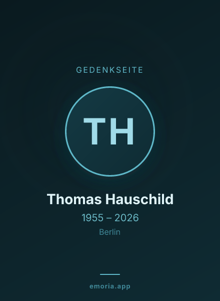 Gedenkportrait von Thomas Hauschild