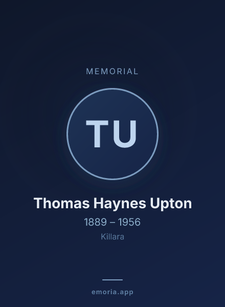 Memorial portrait of Thomas Haynes Upton