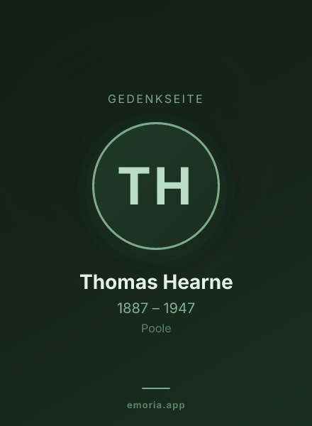 Gedenkportrait von Thomas Hearne