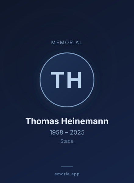 Memorial portrait of Thomas Heinemann