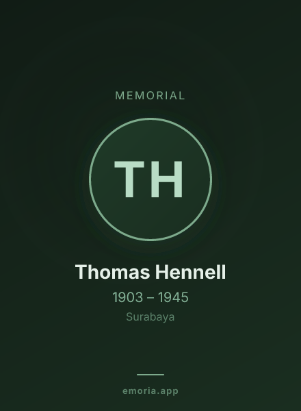 Memorial portrait of Thomas Hennell
