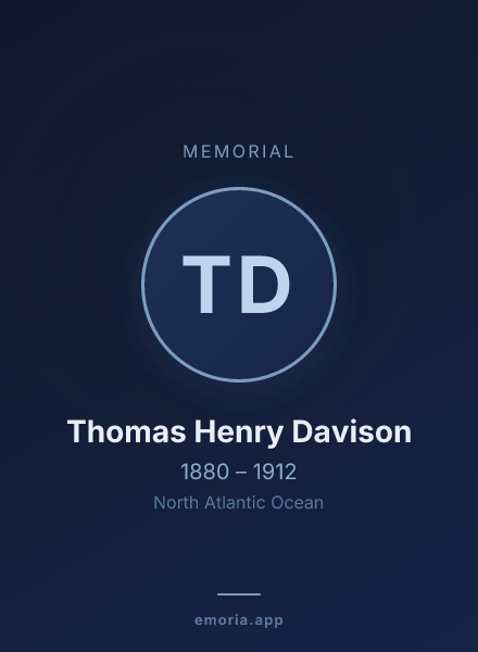Memorial portrait of Thomas Henry Davison