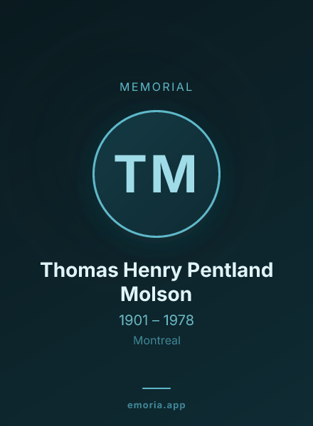 Memorial portrait of Thomas Henry Pentland Molson