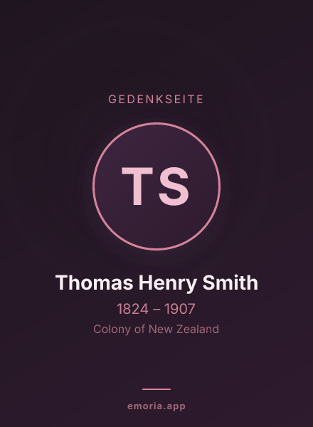 Gedenkportrait von Thomas Henry Smith
