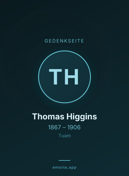 Gedenkportrait von Thomas Higgins
