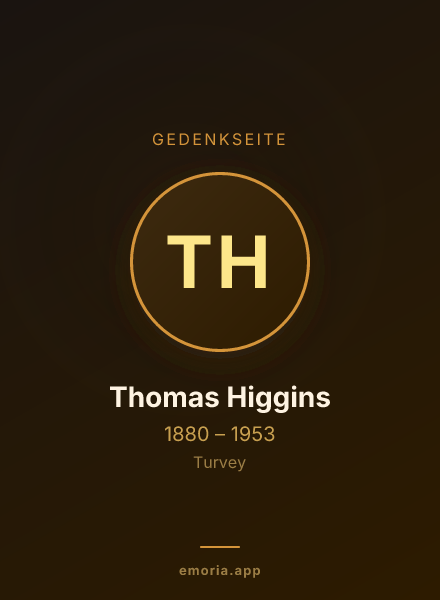 Gedenkportrait von Thomas Higgins