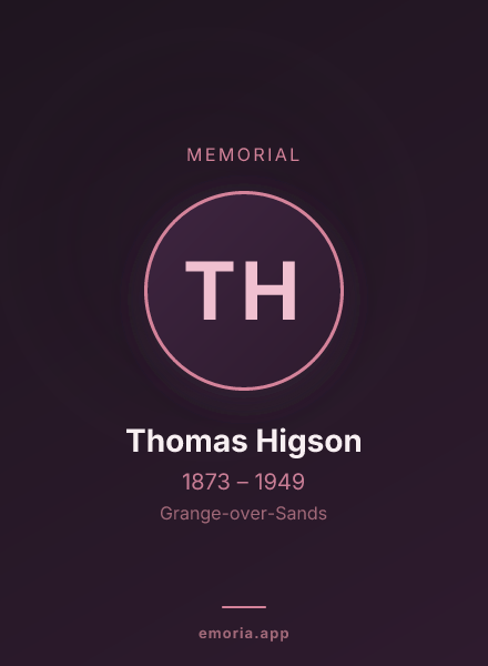 Memorial portrait of Thomas Higson