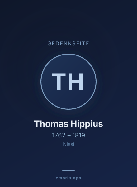 Gedenkportrait von Thomas Hippius