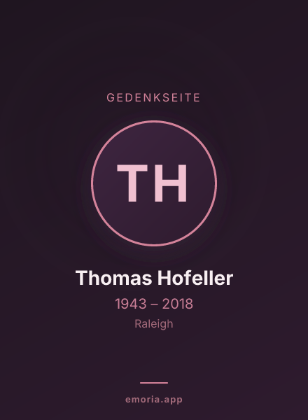 Gedenkportrait von Thomas Hofeller