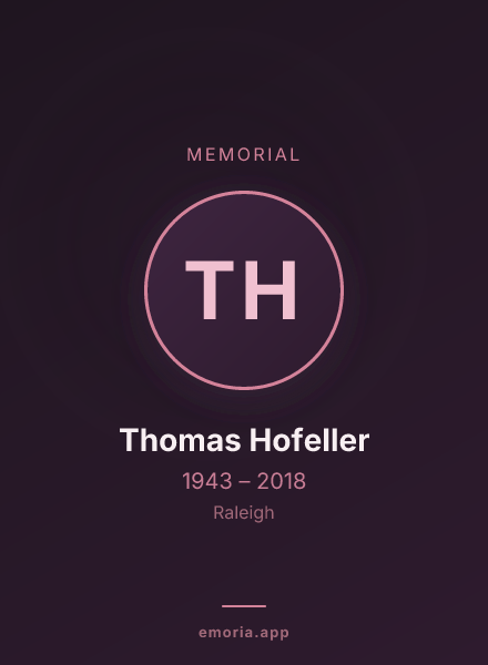 Memorial portrait of Thomas Hofeller