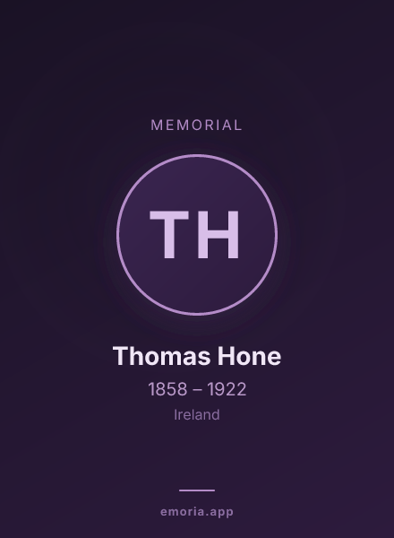 Memorial portrait of Thomas Hone