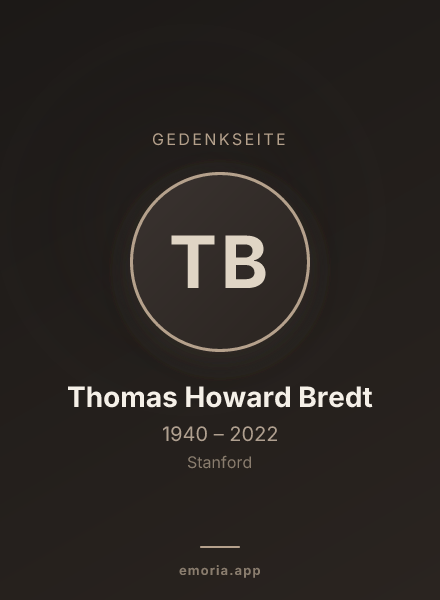 Gedenkportrait von Thomas Howard Bredt