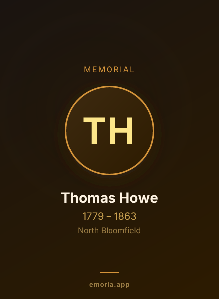 Memorial portrait of Thomas Howe