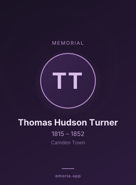 Memorial portrait of Thomas Hudson Turner