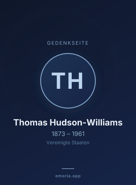 Gedenkportrait von Thomas Hudson-Williams