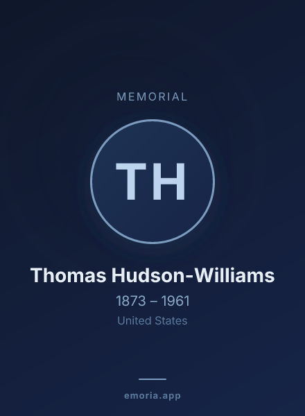 Memorial portrait of Thomas Hudson-Williams