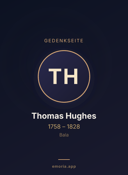 Gedenkportrait von Thomas Hughes