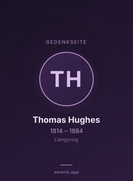 Gedenkportrait von Thomas Hughes