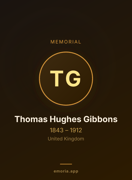 Memorial portrait of Thomas Hughes Gibbons