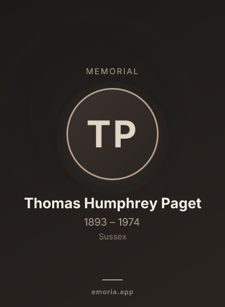Memorial portrait of Thomas Humphrey Paget
