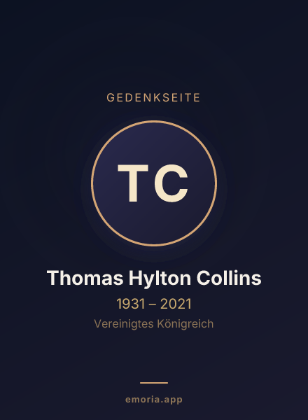 Gedenkportrait von Thomas Hylton Collins