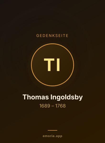 Gedenkportrait von Thomas Ingoldsby