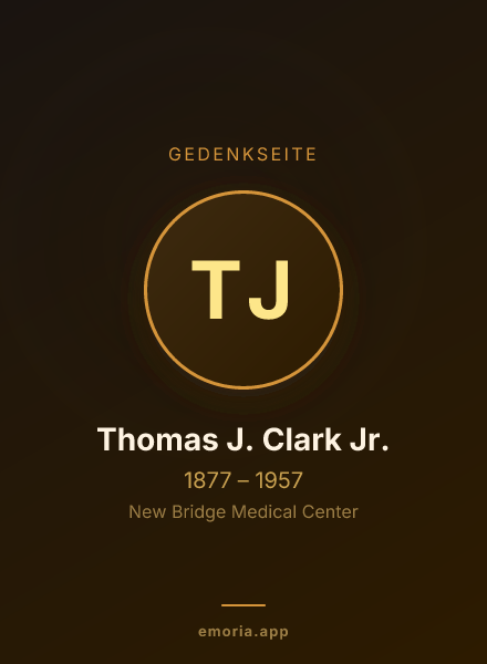 Gedenkportrait von Thomas J. Clark Jr.