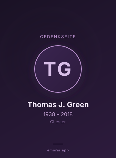 Gedenkportrait von Thomas J. Green