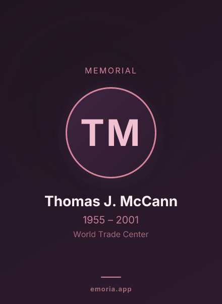 Memorial portrait of Thomas J. McCann