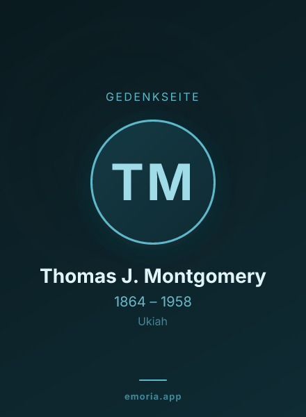 Gedenkportrait von Thomas J. Montgomery