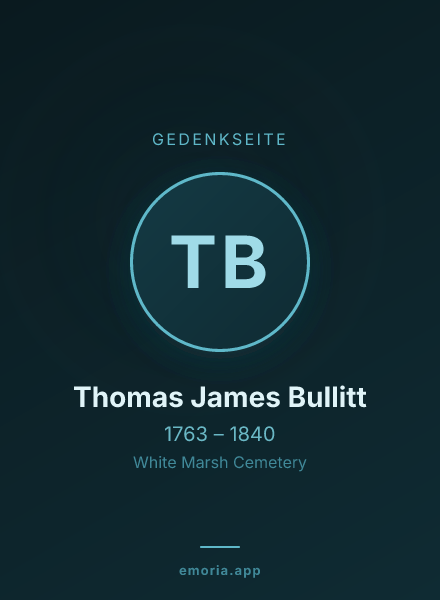 Gedenkportrait von Thomas James Bullitt