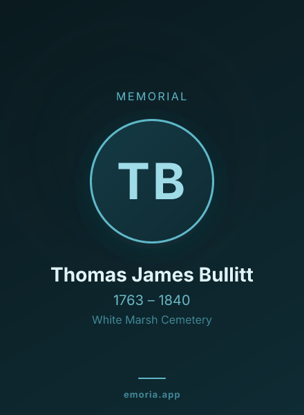 Memorial portrait of Thomas James Bullitt