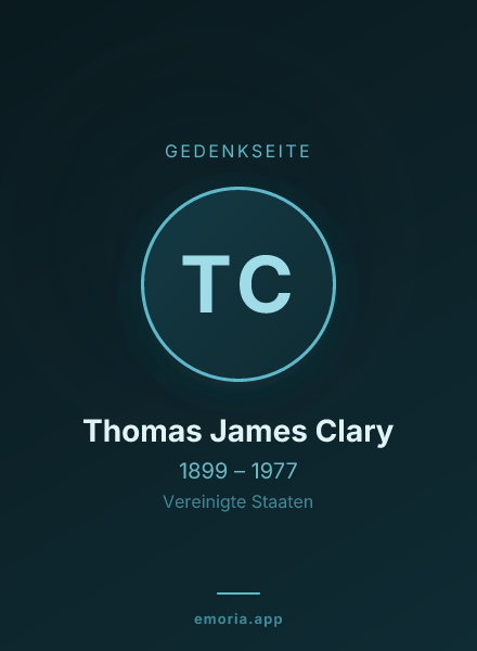 Gedenkportrait von Thomas James Clary