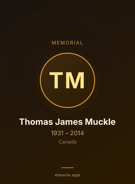 Memorial portrait of Thomas James Muckle