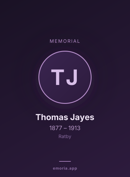 Memorial portrait of Thomas Jayes
