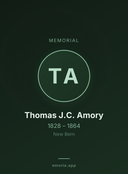 Memorial portrait of Thomas J.C. Amory