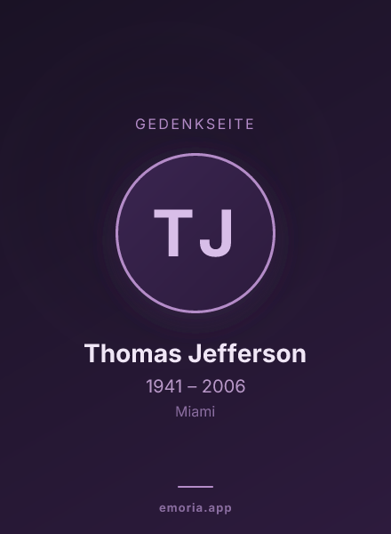 Gedenkportrait von Thomas Jefferson