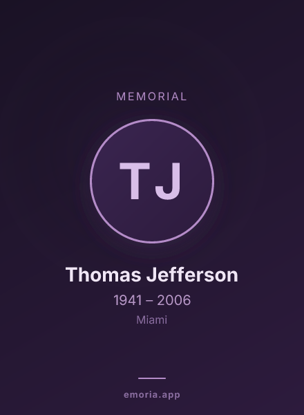 Memorial portrait of Thomas Jefferson