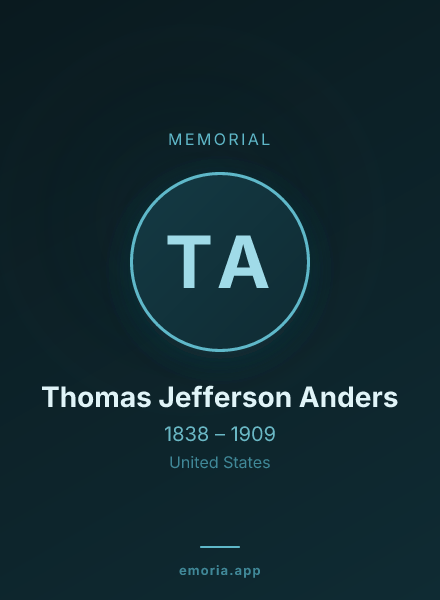 Memorial portrait of Thomas Jefferson Anders