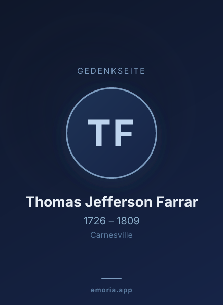 Gedenkportrait von Thomas Jefferson Farrar