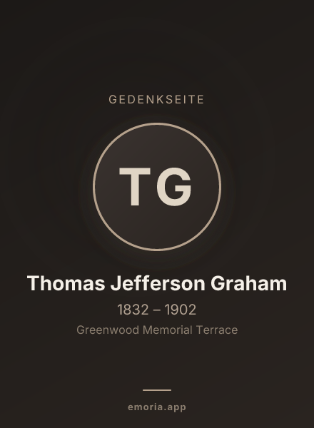 Gedenkportrait von Thomas Jefferson Graham
