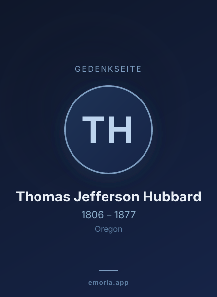 Gedenkportrait von Thomas Jefferson Hubbard