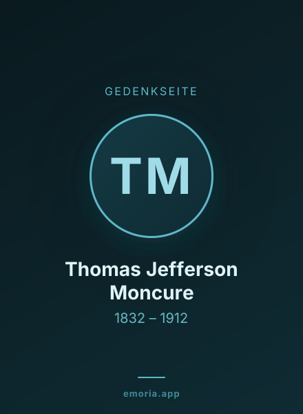 Gedenkportrait von Thomas Jefferson Moncure