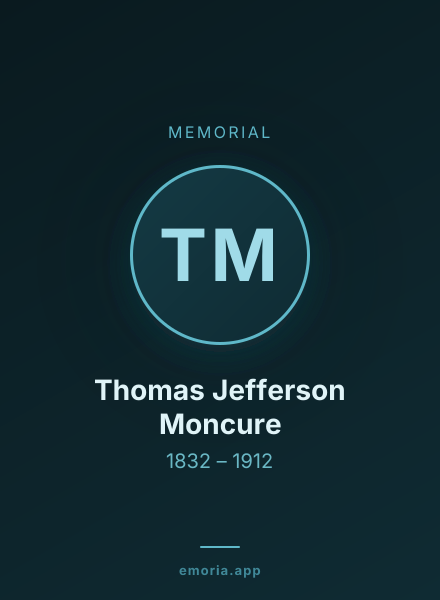 Memorial portrait of Thomas Jefferson Moncure